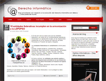 Tablet Screenshot of blog.derecho-informatico.org